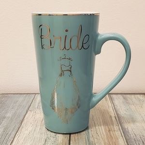 Hazel & Co. " Bride " turquoise gold coffee mug